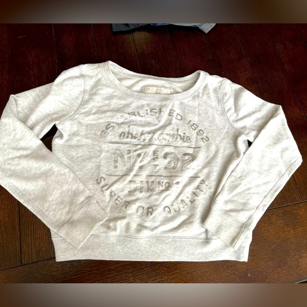 Abercrombie Kids Crewneck Graphic Girls Sweatshirt Size Large